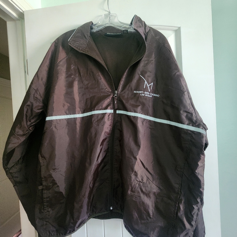 NEW Dunbrook Men's Windbreaker Jacket The M Resort Las Vegas Black Size X-LARGE